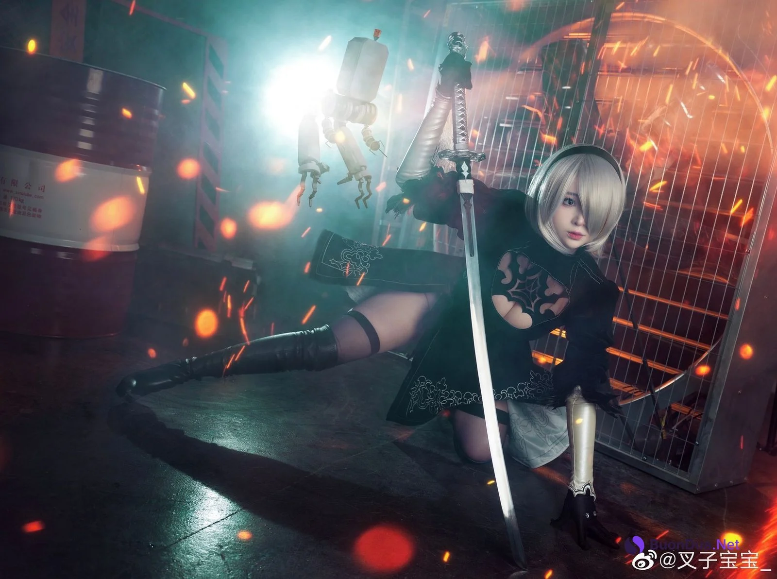 叉子宝宝 Cosplay 2B 尼尔机械纪元 - Photo 4