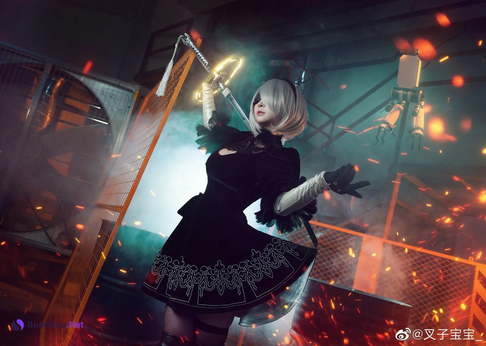 叉子宝宝 Cosplay 2B 尼尔机械纪元 - Photo 5