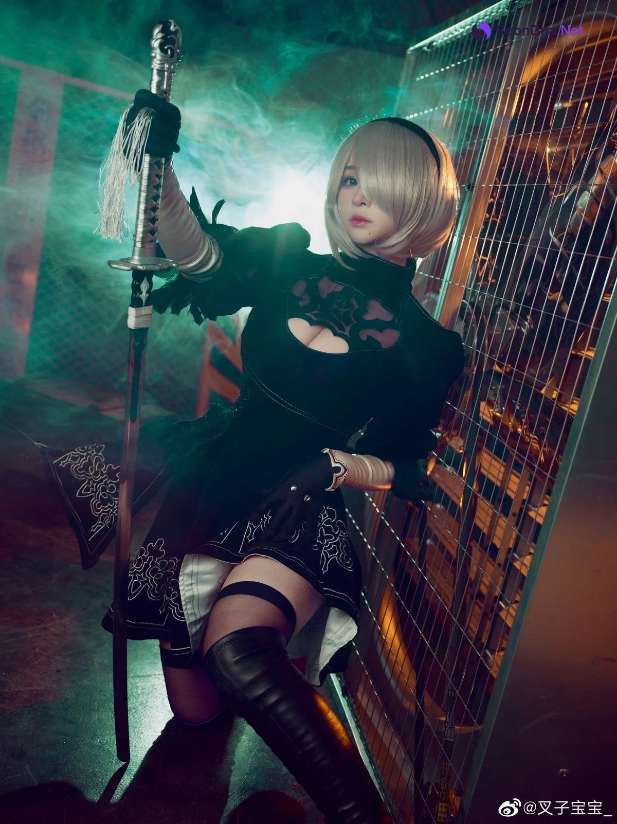 叉子宝宝 Cosplay 2B 尼尔机械纪元 - Photo 6
