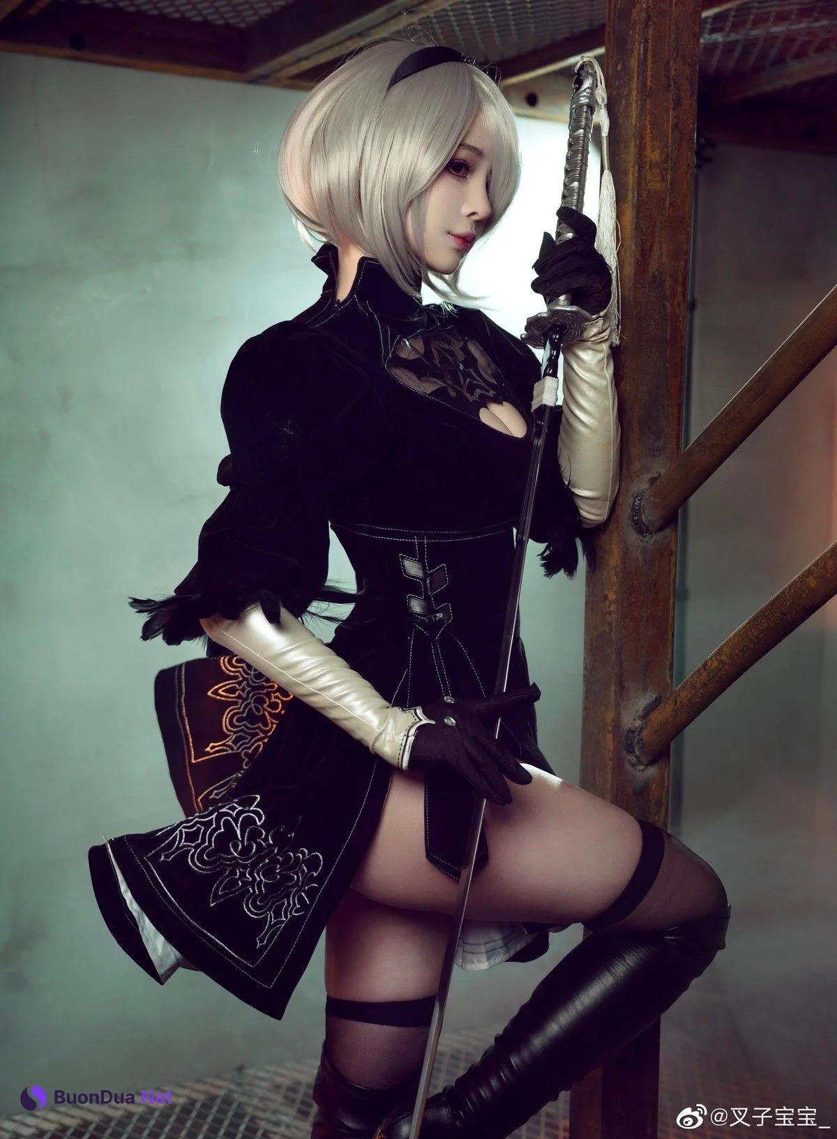 叉子宝宝 Cosplay 2B 尼尔机械纪元 - Photo 8