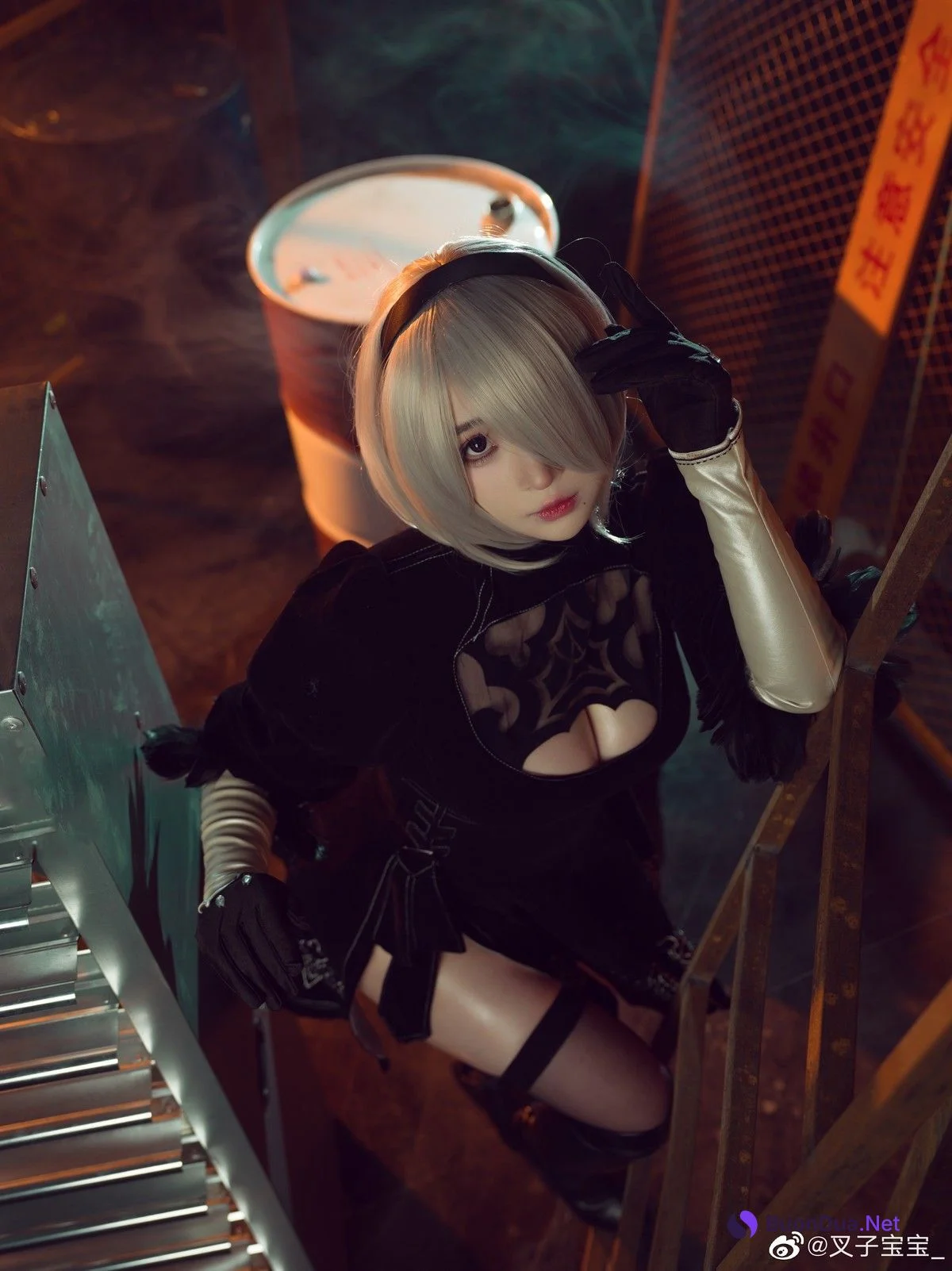叉子宝宝 Cosplay 2B 尼尔机械纪元 - Photo 9