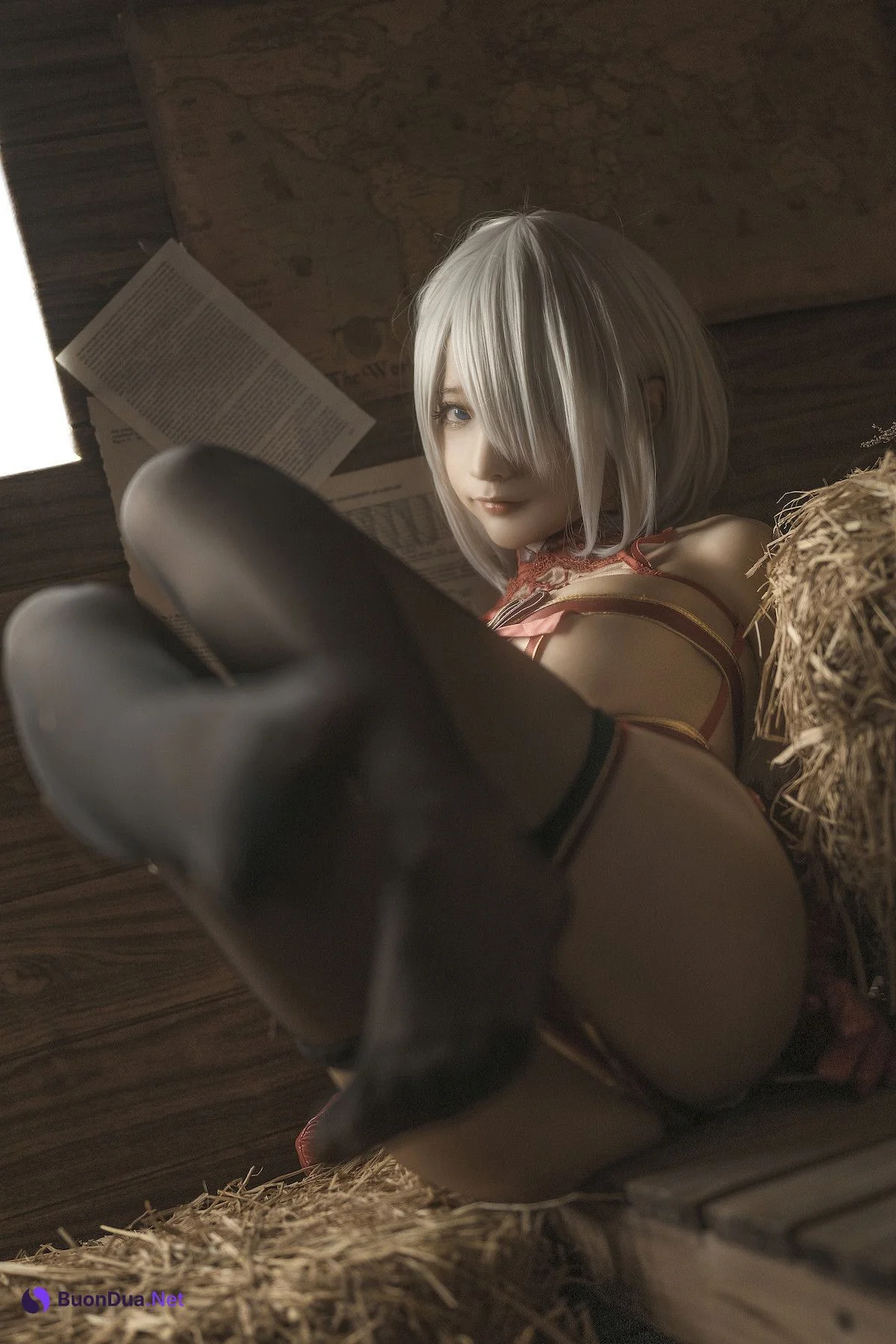 蠢沫沫 Cosplay 2B 圣诞 Christmas - Photo 13
