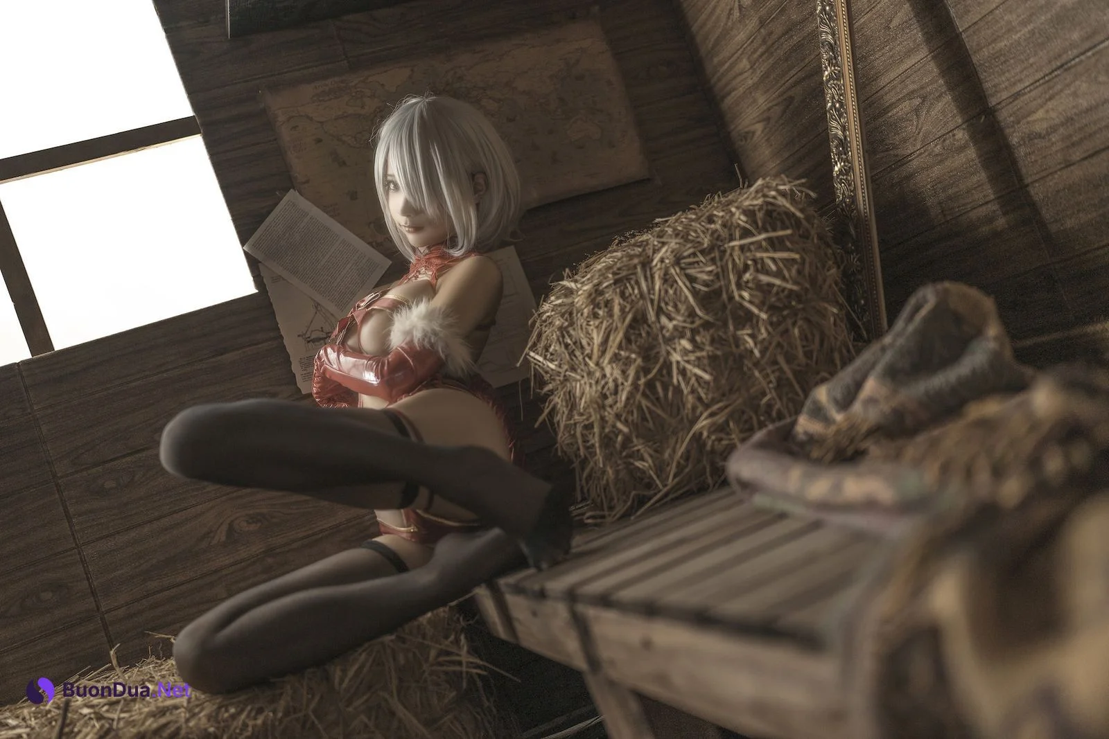 蠢沫沫 Cosplay 2B 圣诞 Christmas - Photo 7