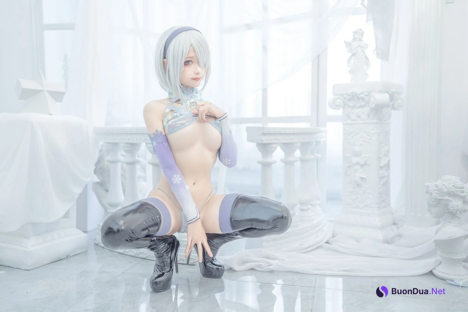 蠢沫沫 Cosplay 2b 冰雪 ice and snow - Photo 11