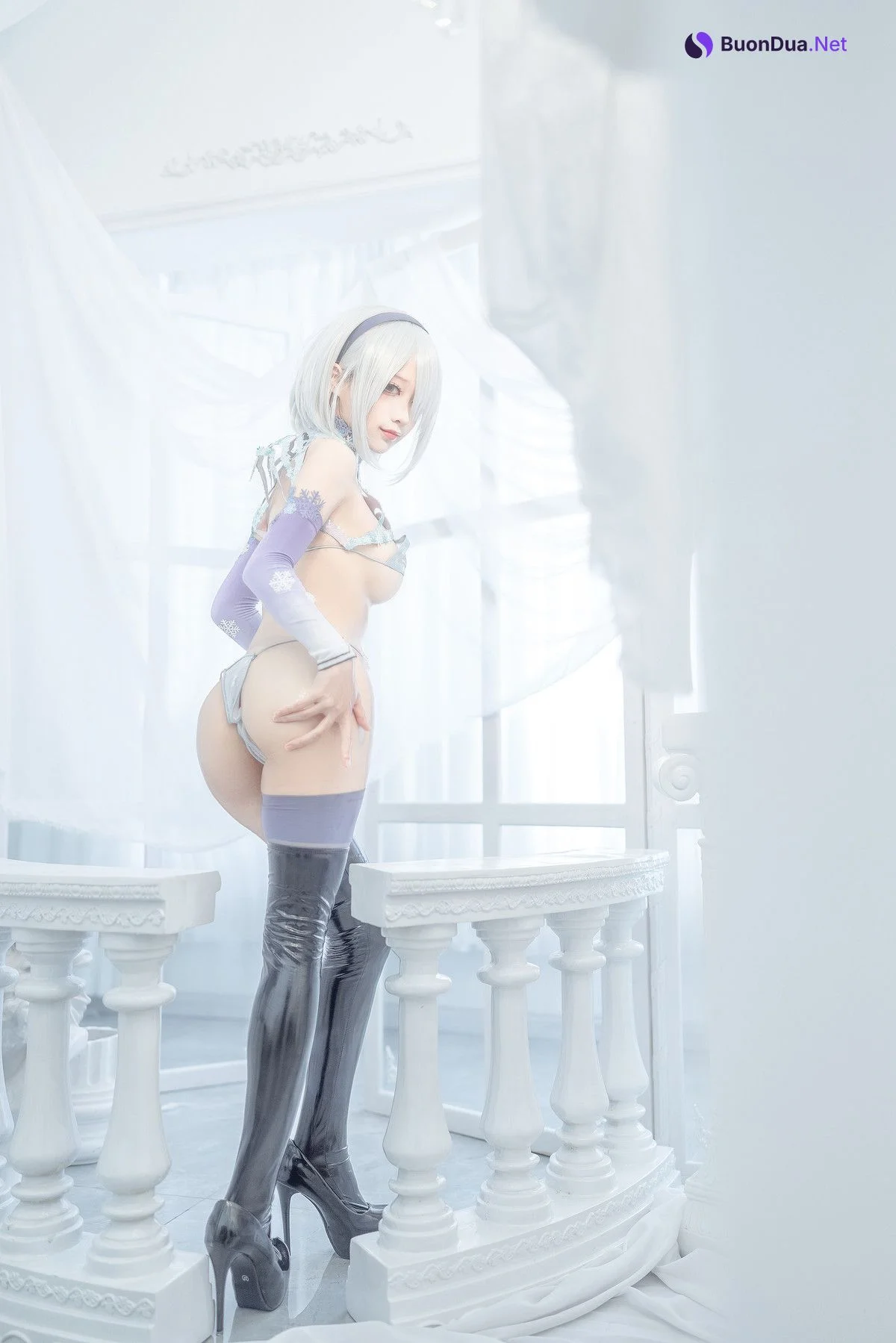 蠢沫沫 Cosplay 2b 冰雪 ice and snow - Photo 13