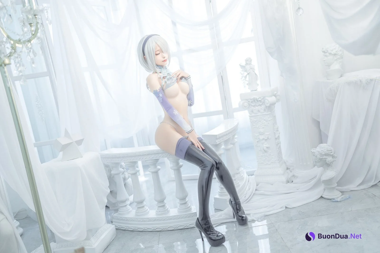 蠢沫沫 Cosplay 2b 冰雪 ice and snow - Photo 2