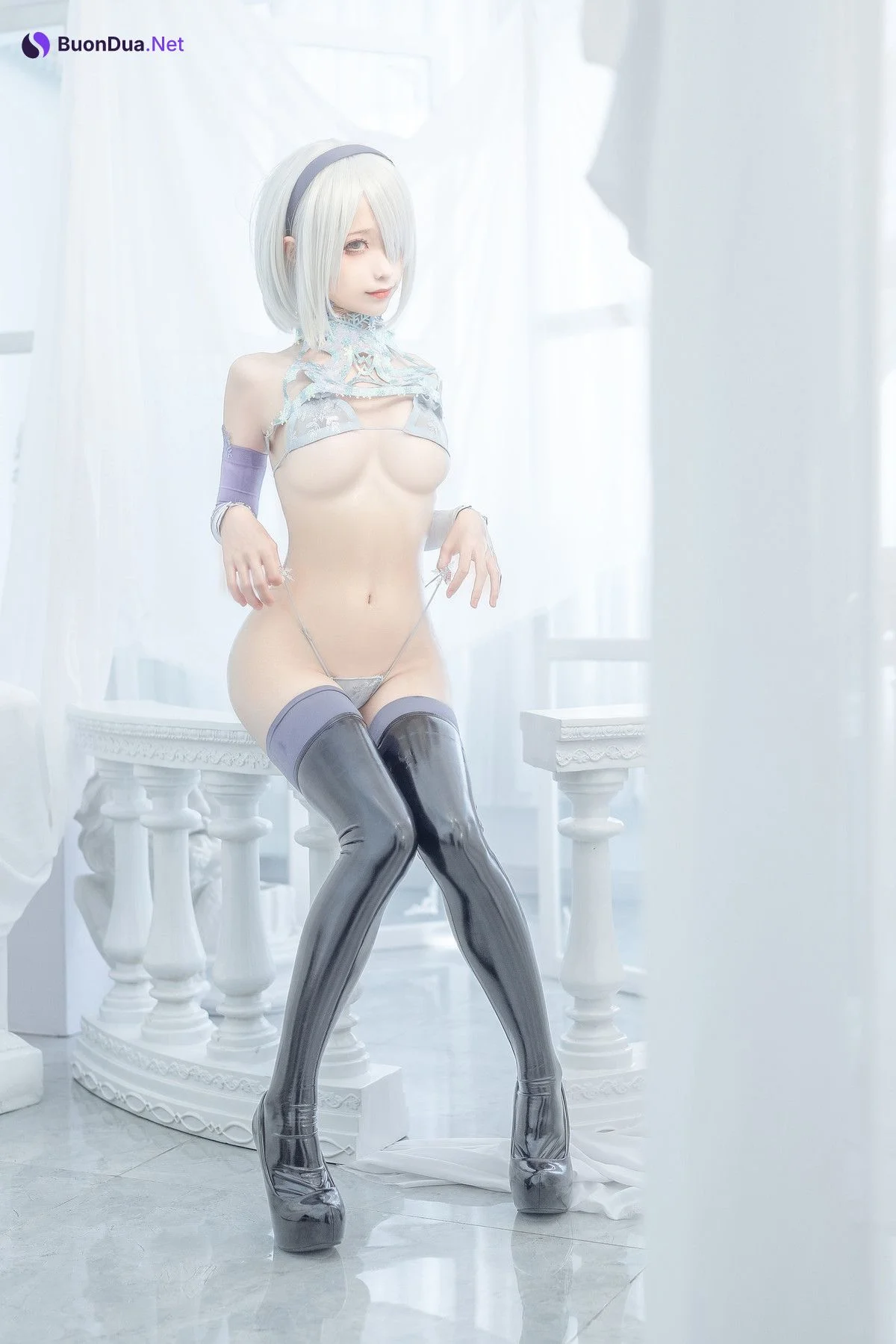 蠢沫沫 Cosplay 2b 冰雪 ice and snow - Photo 5