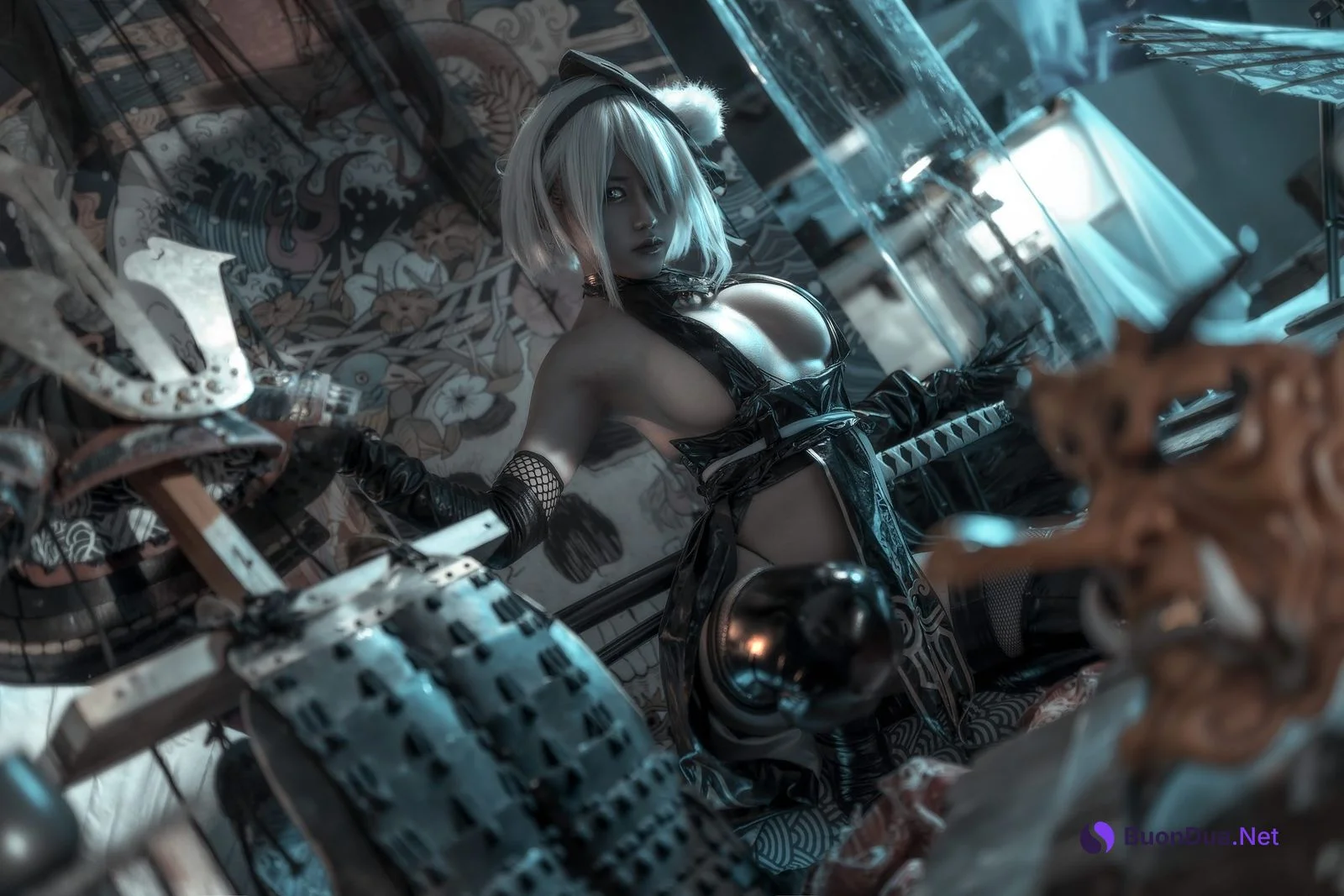 Cosplay 一笑芳香沁 忍者2B Nier - Photo 11
