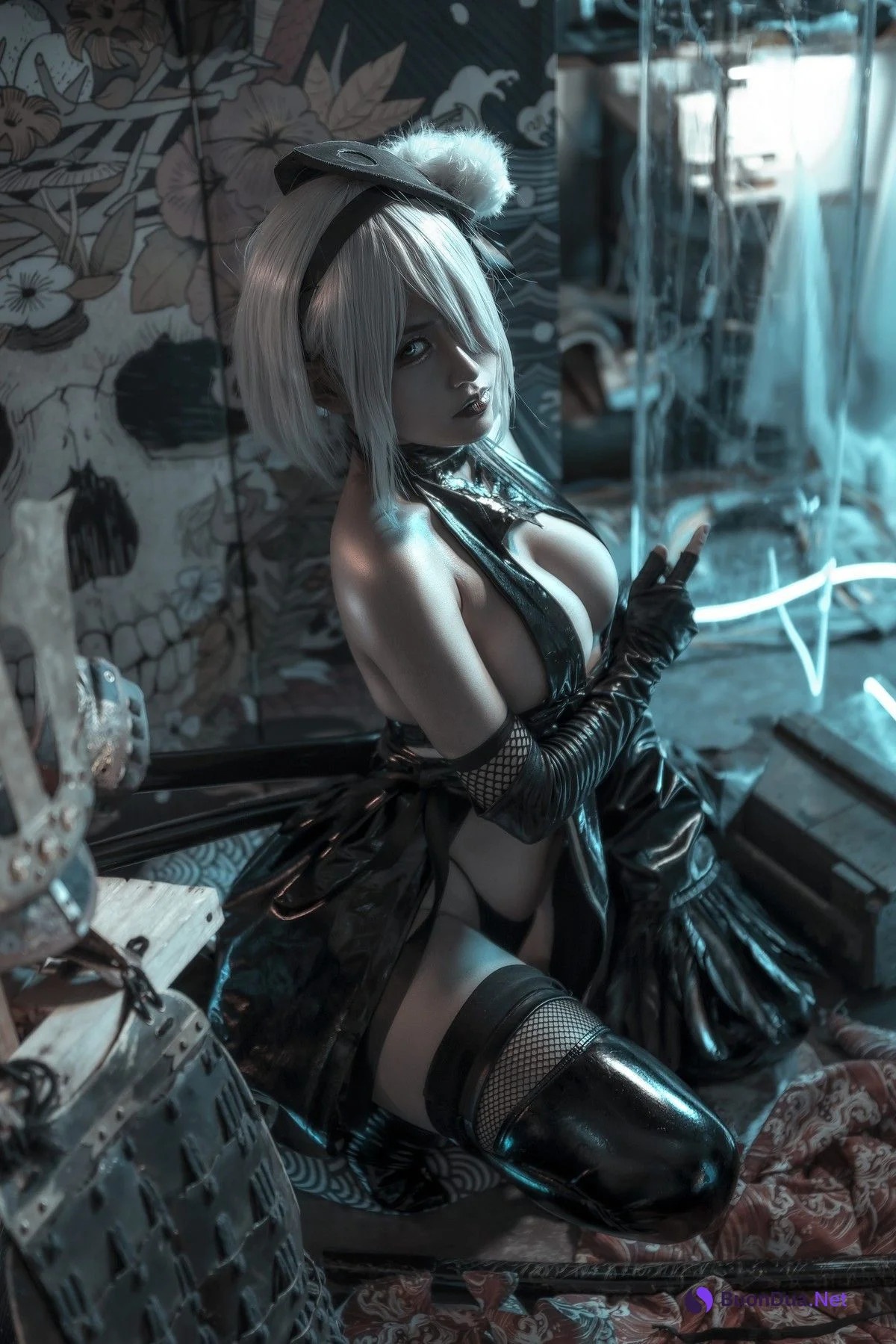 Cosplay 一笑芳香沁 忍者2B Nier - Photo 12