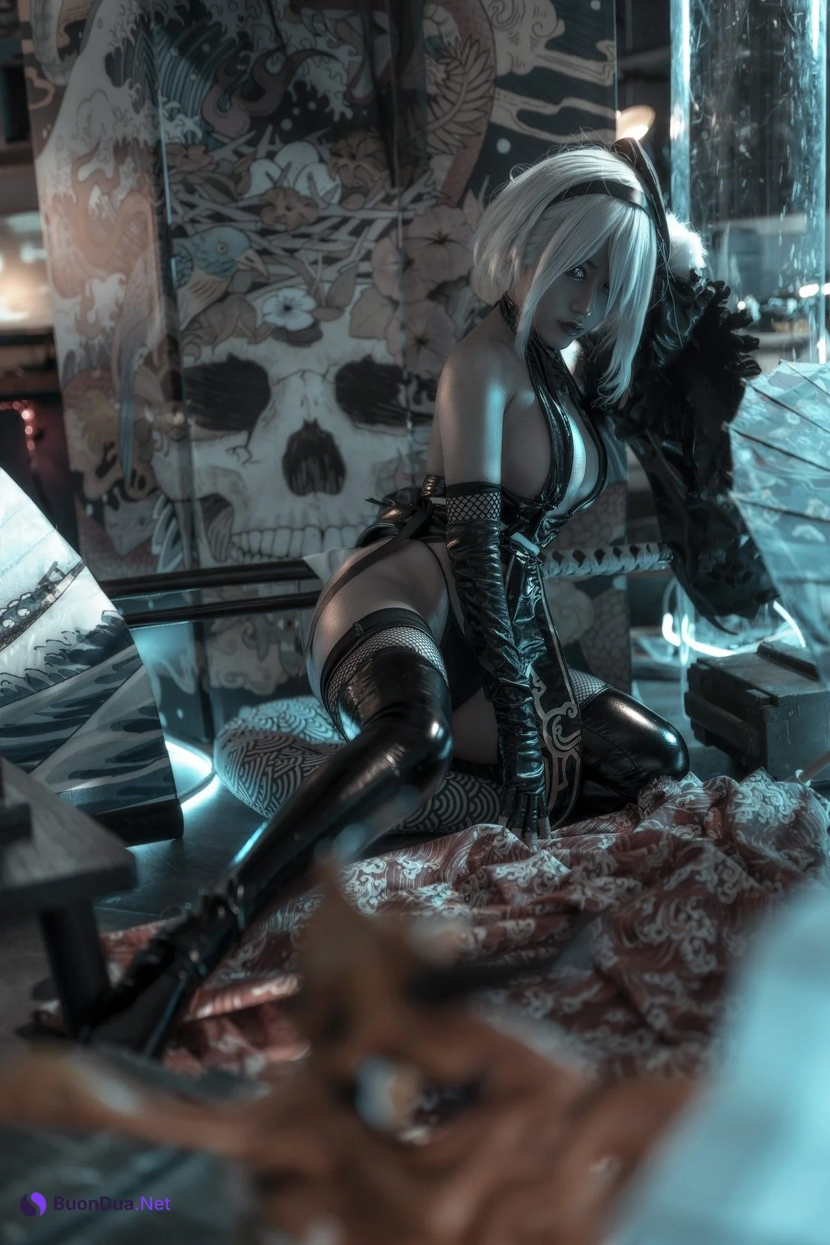 Cosplay 一笑芳香沁 忍者2B Nier - Photo 4