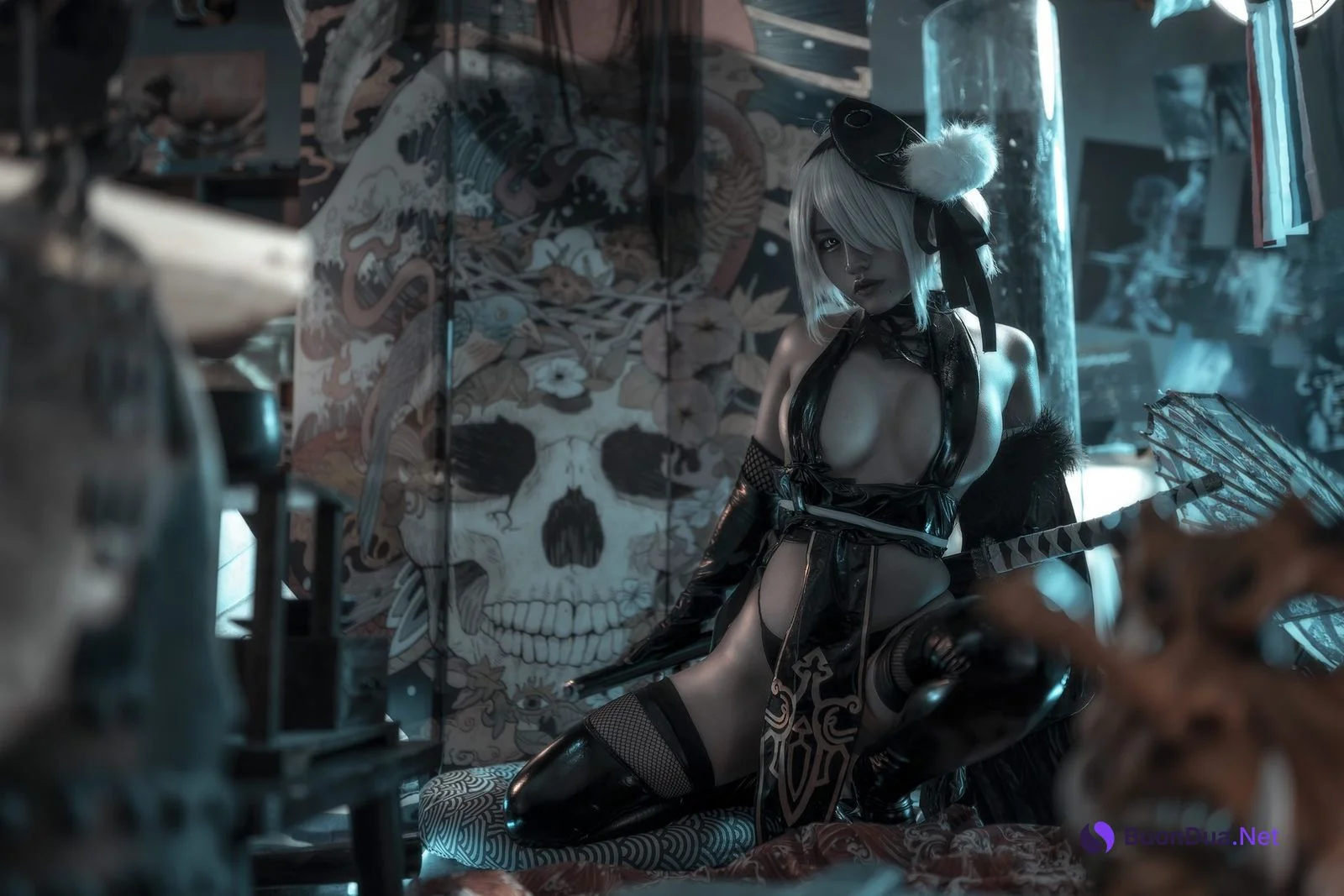 Cosplay 一笑芳香沁 忍者2B Nier - Photo 6