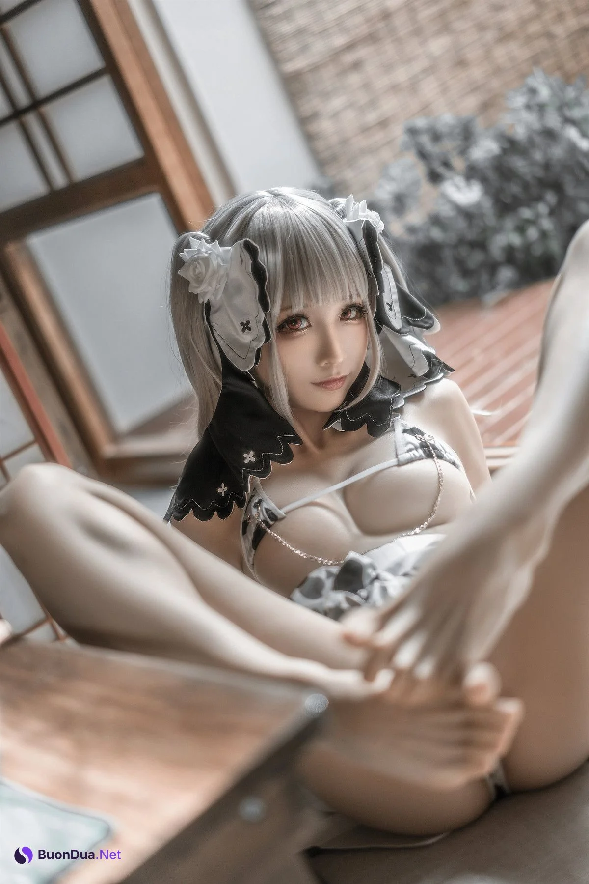 蠢沫沫 Cosplay 可畏婚纱绅士版 - Photo 10