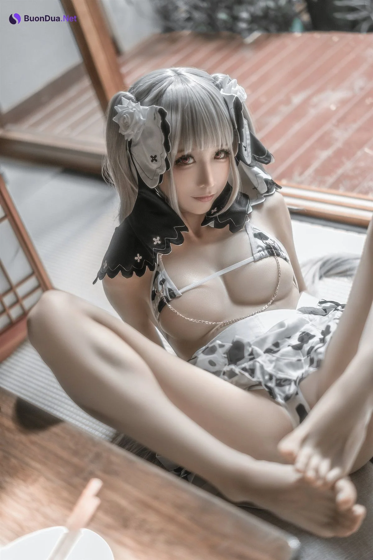 蠢沫沫 Cosplay 可畏婚纱绅士版 - Photo 11