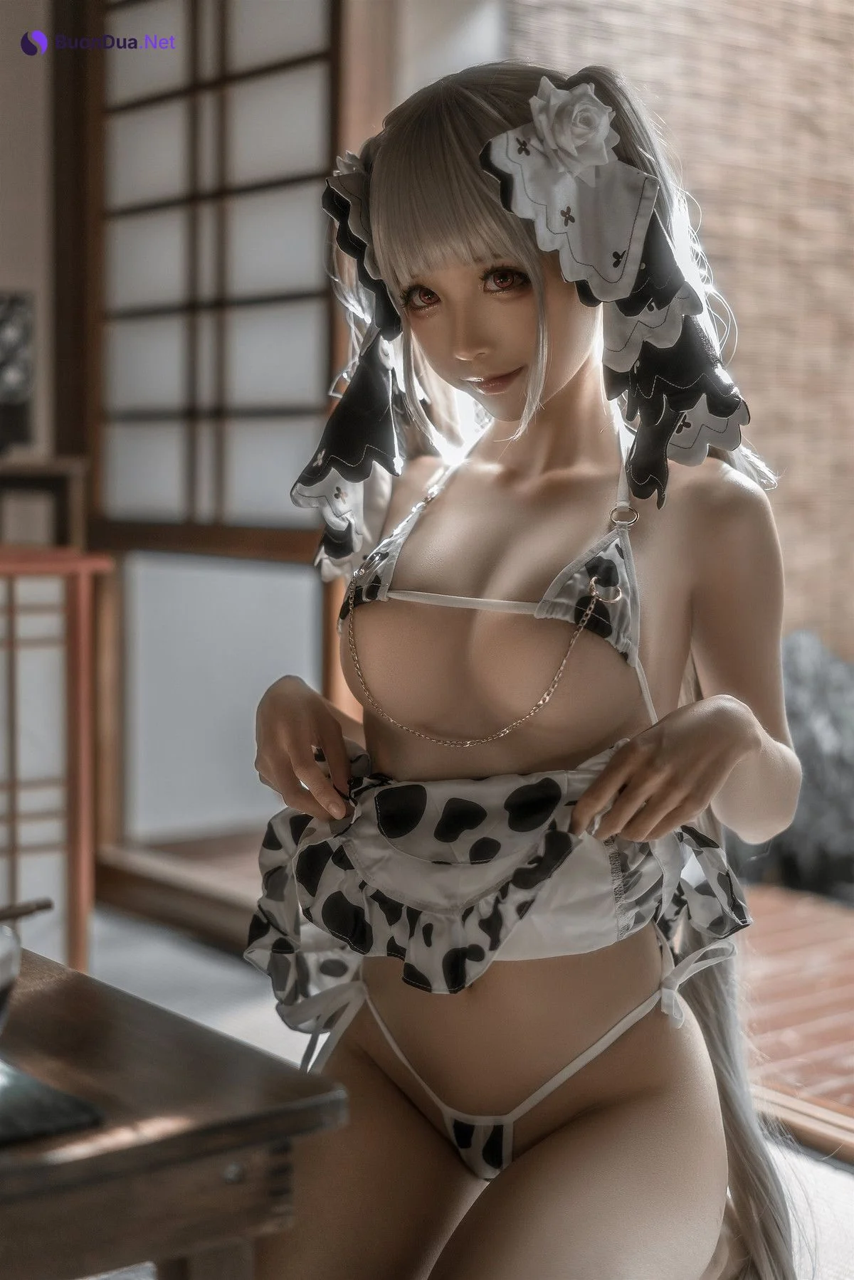 蠢沫沫 Cosplay 可畏婚纱绅士版 - Photo 12