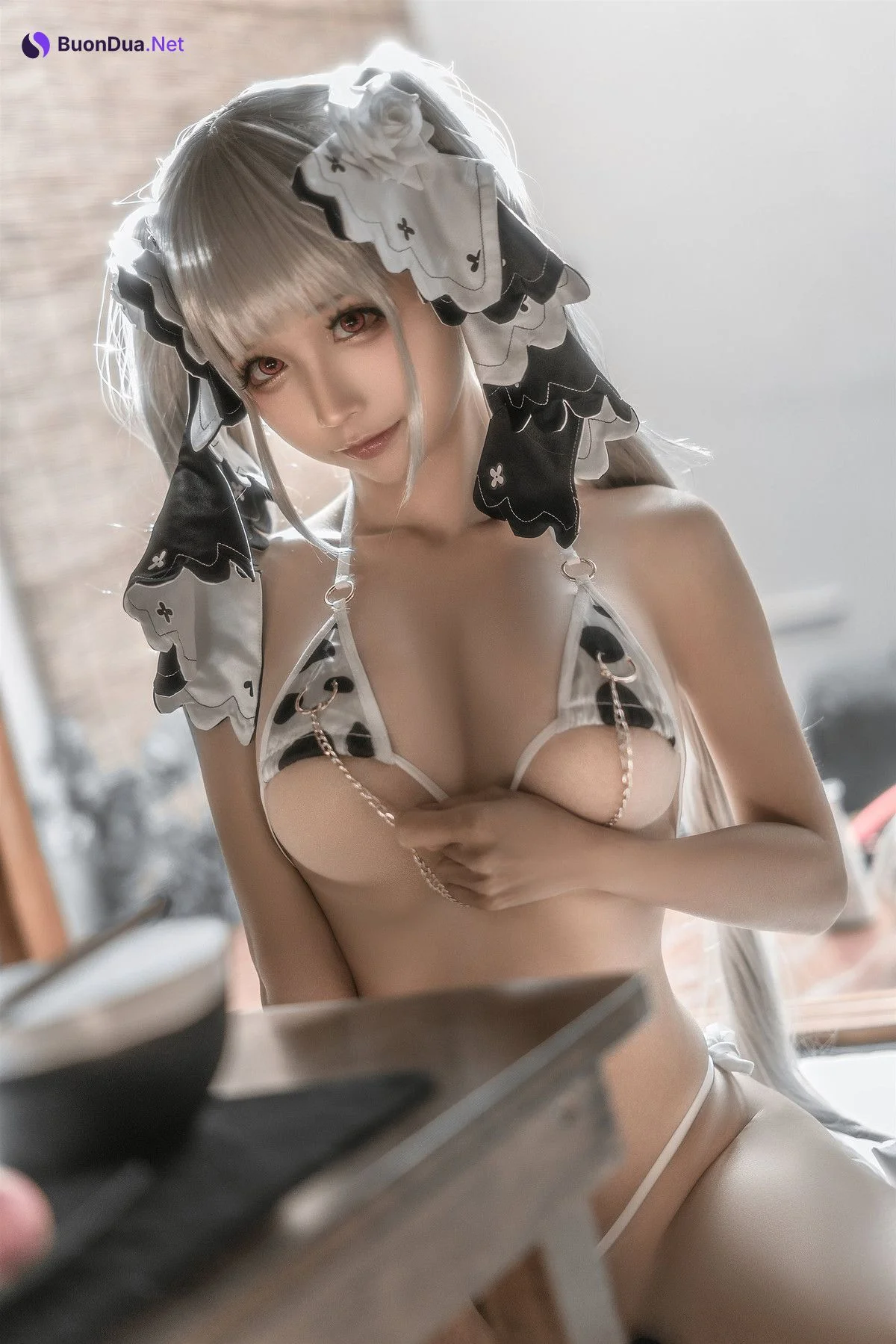 蠢沫沫 Cosplay 可畏婚纱绅士版 - Photo 20