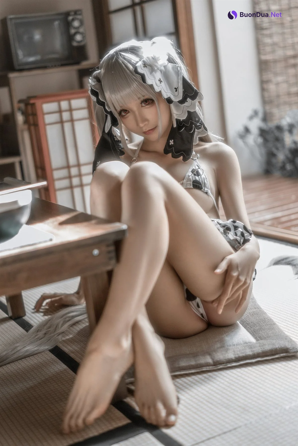 蠢沫沫 Cosplay 可畏婚纱绅士版 - Photo 6