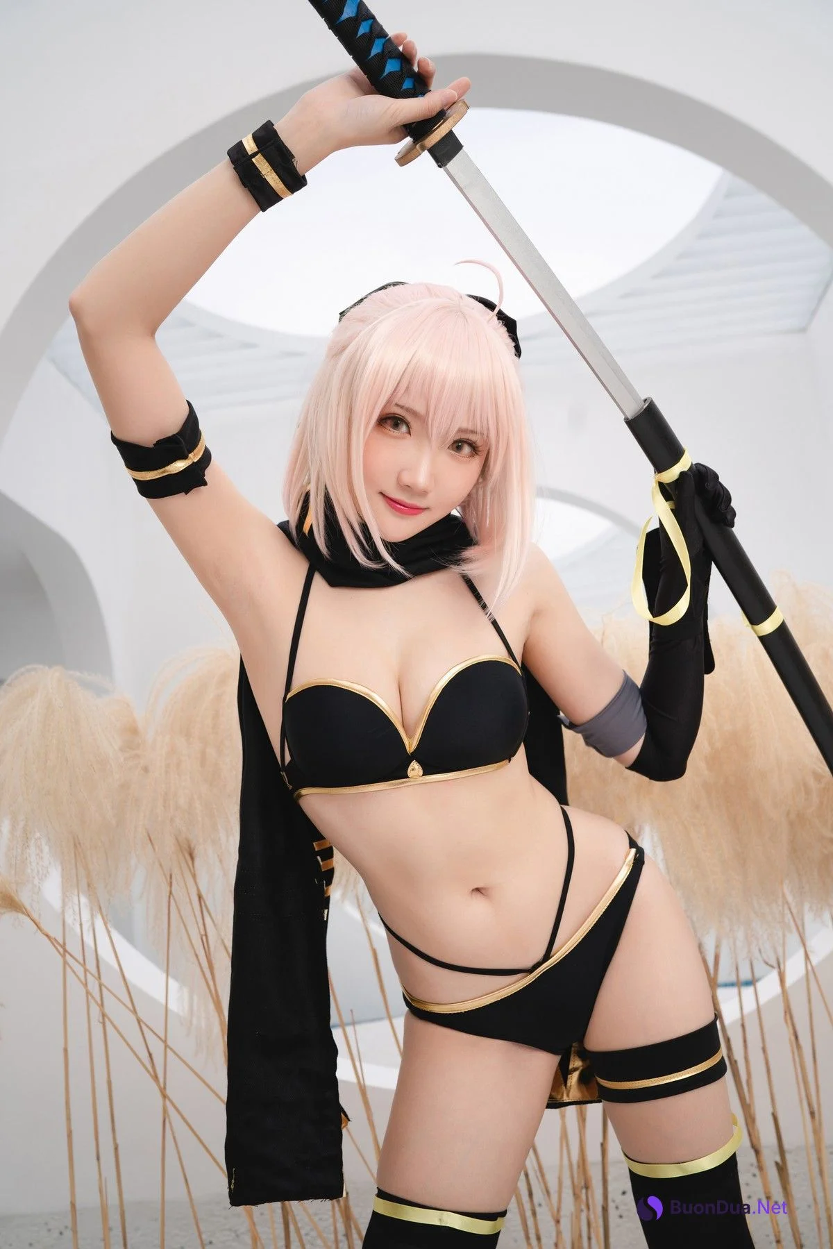 Cosplay 瓜希酱 总司 水着 - Photo 12