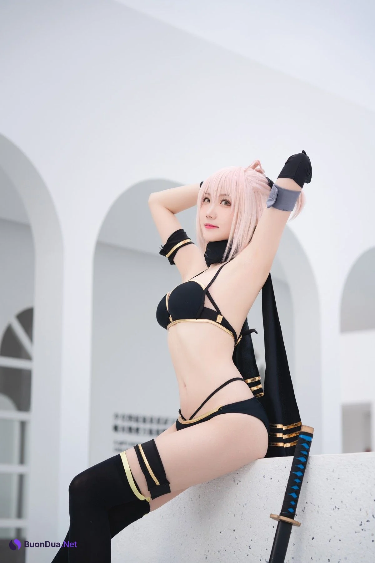 Cosplay 瓜希酱 总司 水着 - Photo 14