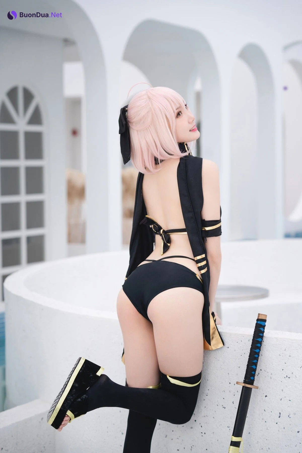 Cosplay 瓜希酱 总司 水着 - Photo 16