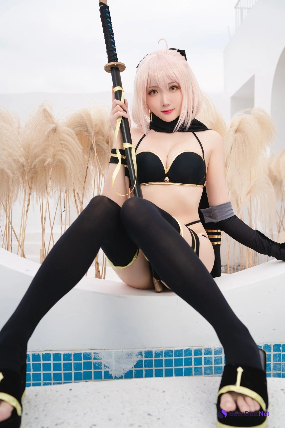 Cosplay 瓜希酱 总司 水着 - Photo 20