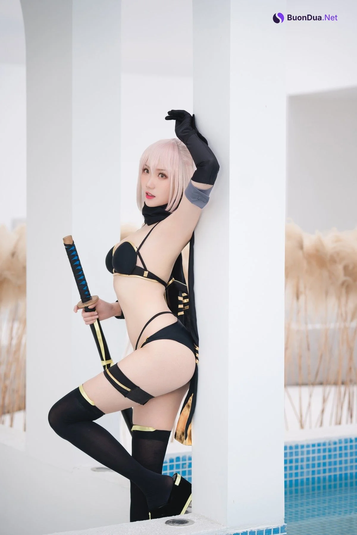 Cosplay 瓜希酱 总司 水着 - Photo 3