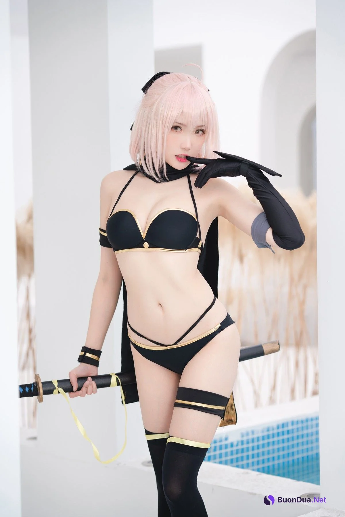 Cosplay 瓜希酱 总司 水着 - Photo 7