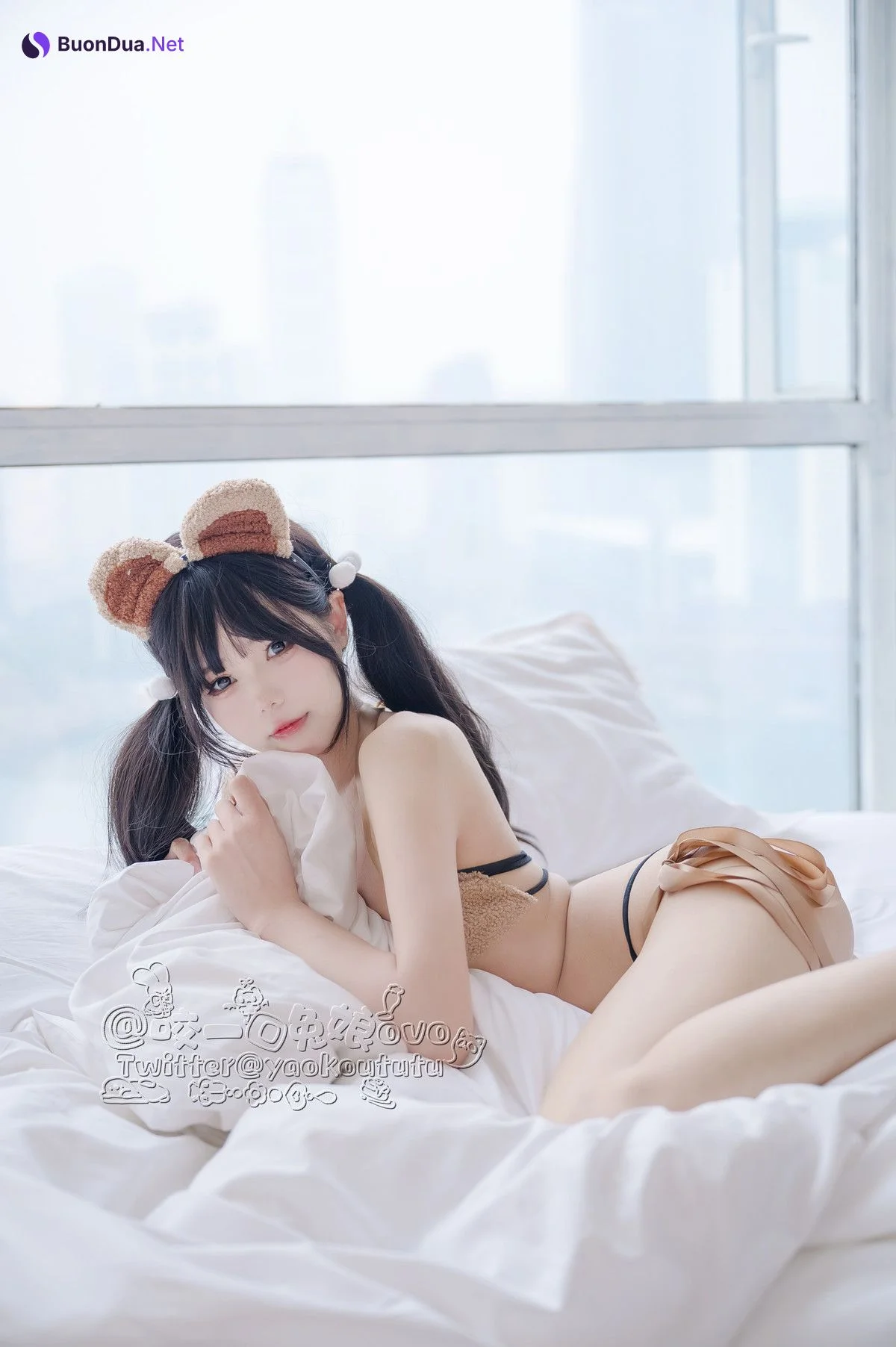 Cosplay 黏黏团子兔 小熊睡衣 - Photo 13