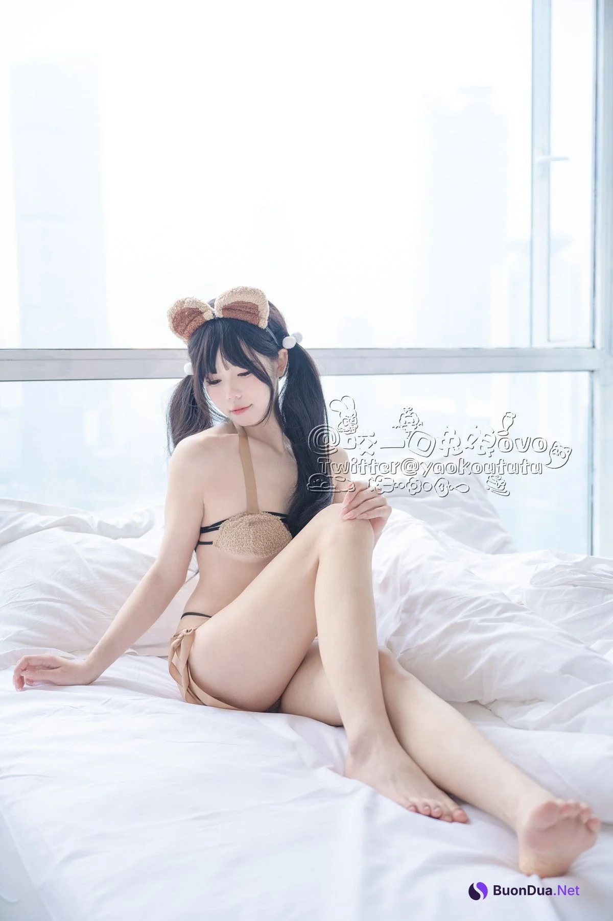 Cosplay 黏黏团子兔 小熊睡衣 - Photo 16