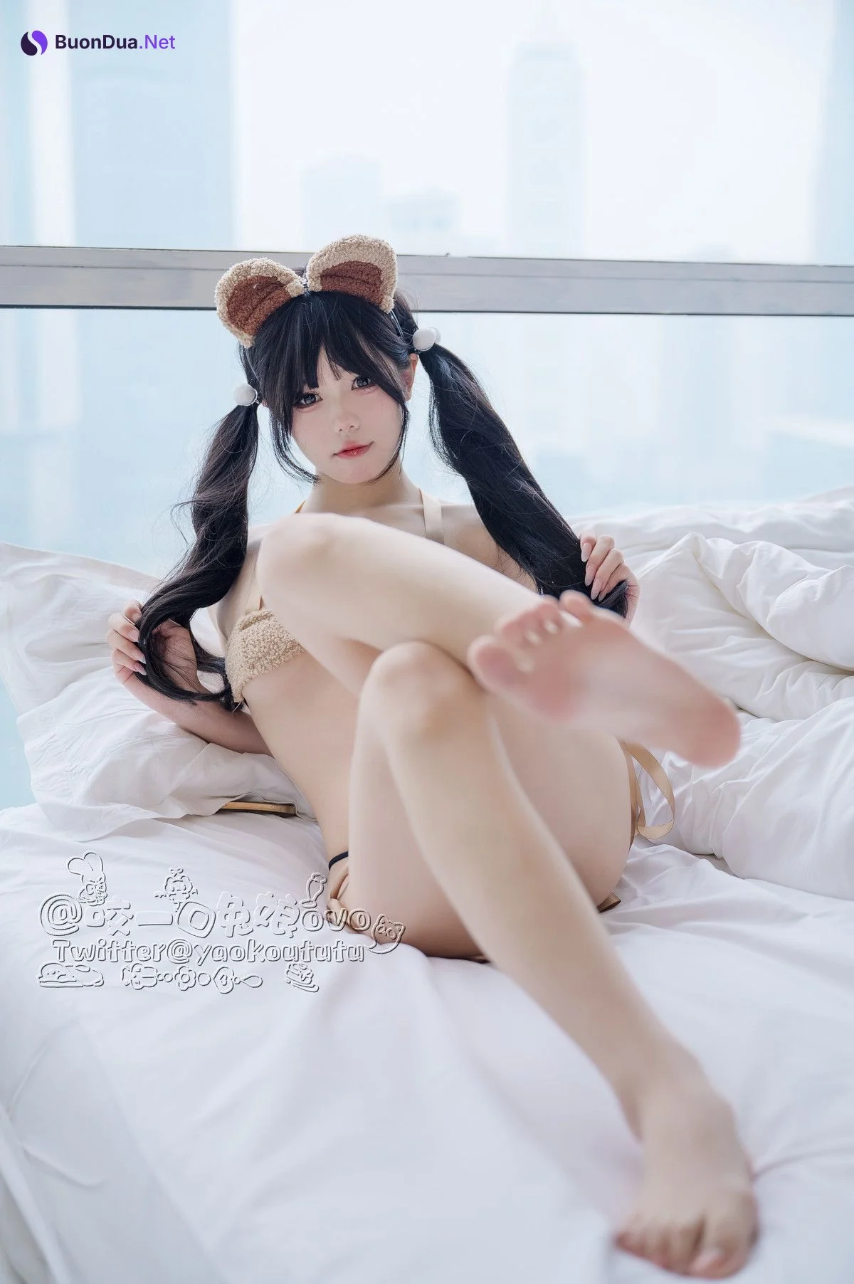 Cosplay 黏黏团子兔 小熊睡衣 - Photo 19