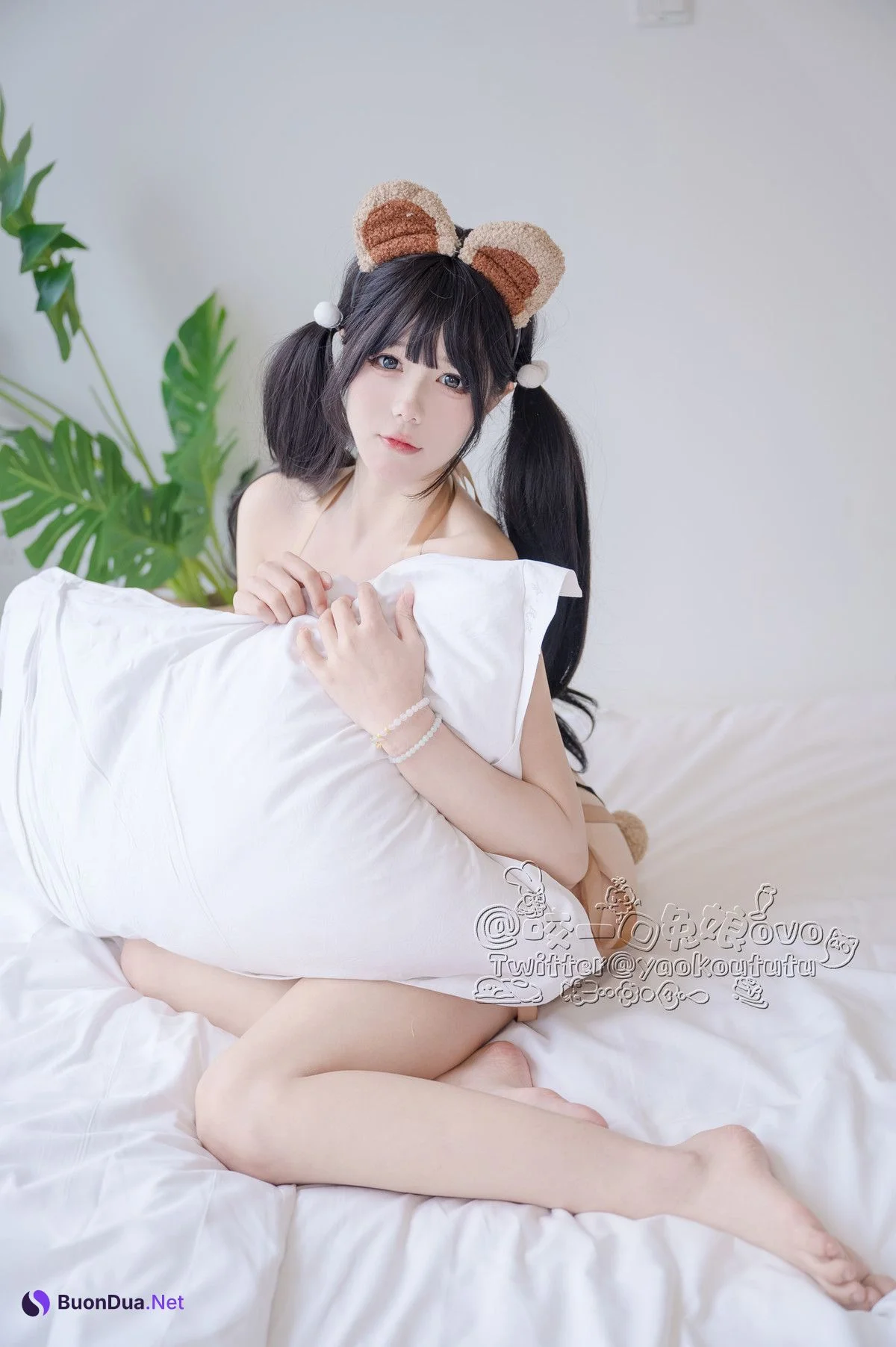 Cosplay 黏黏团子兔 小熊睡衣 - Photo 2