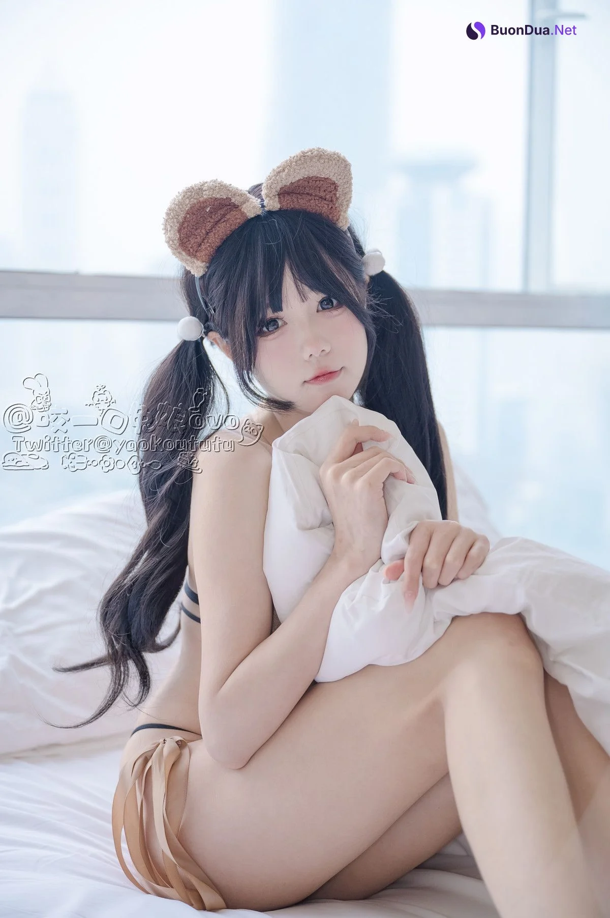 Cosplay 黏黏团子兔 小熊睡衣 - Photo 20