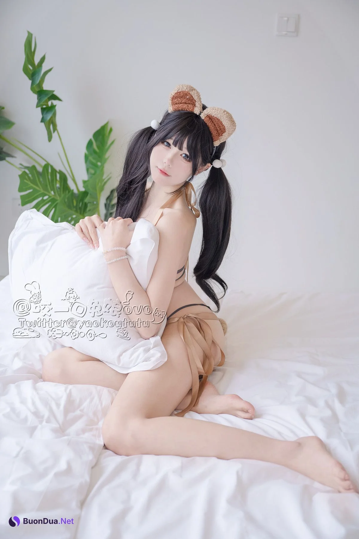 Cosplay 黏黏团子兔 小熊睡衣 - Photo 3
