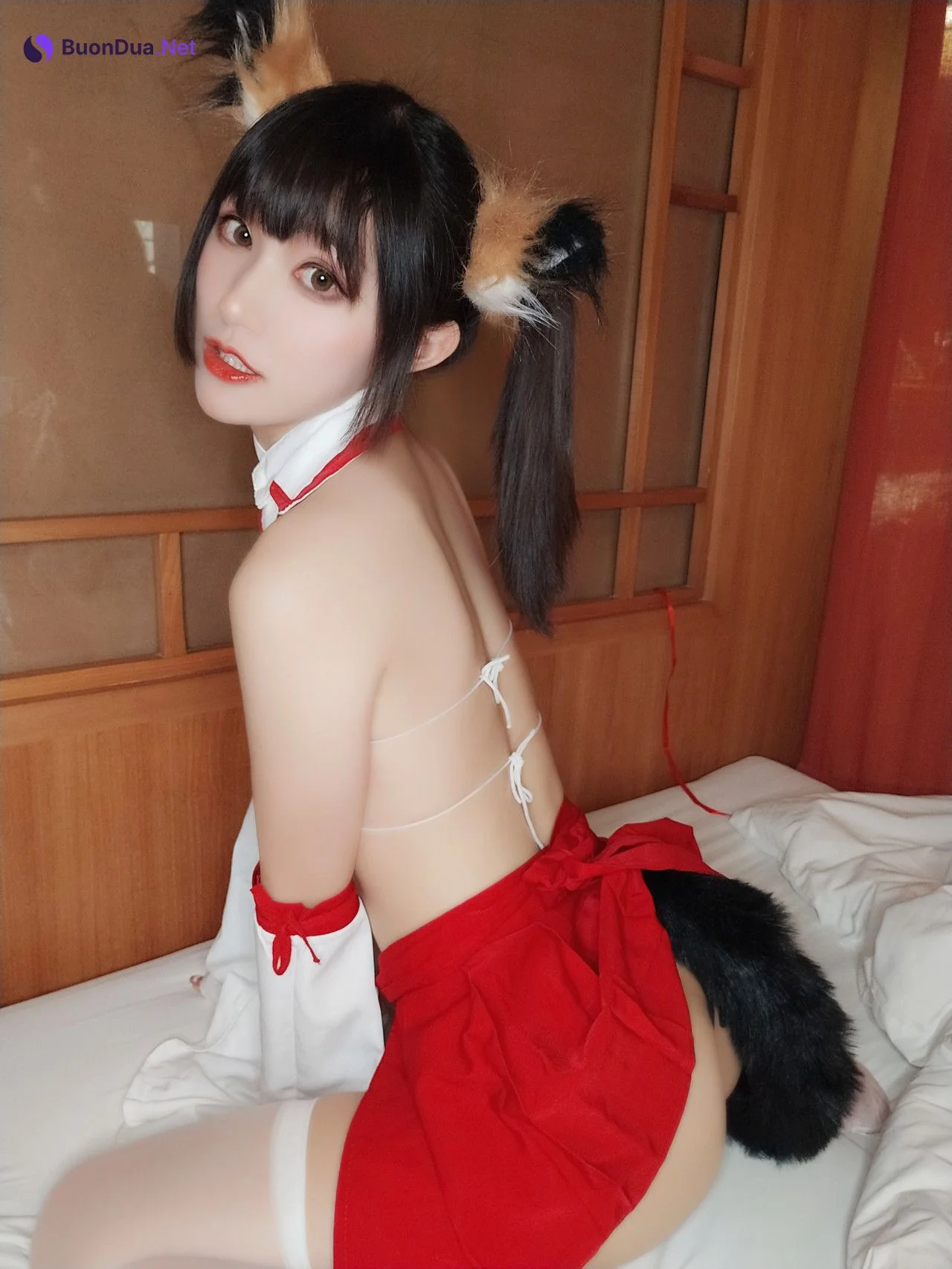 Cosplay 木之本果 自撮り 神社の巫女 - Photo 16