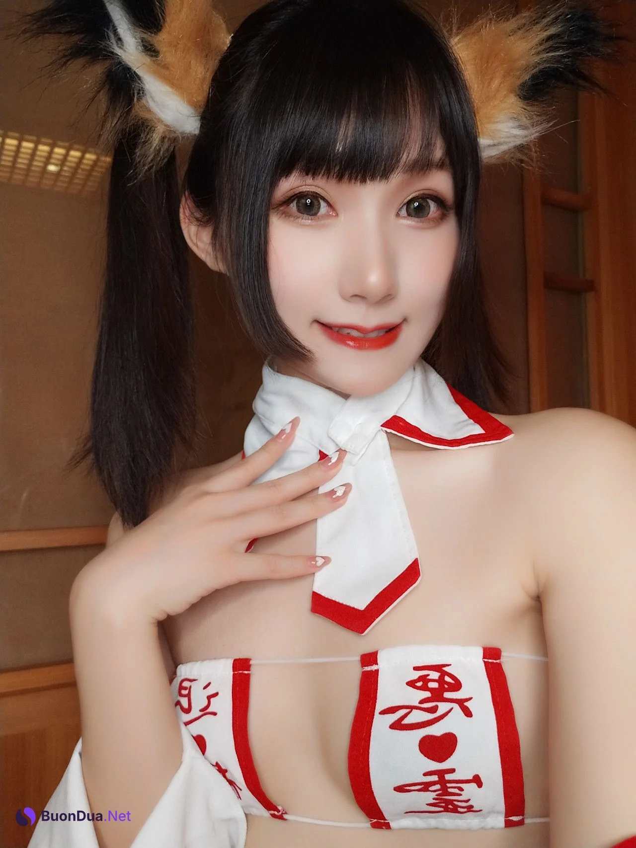 Cosplay 木之本果 自撮り 神社の巫女 - Photo 4