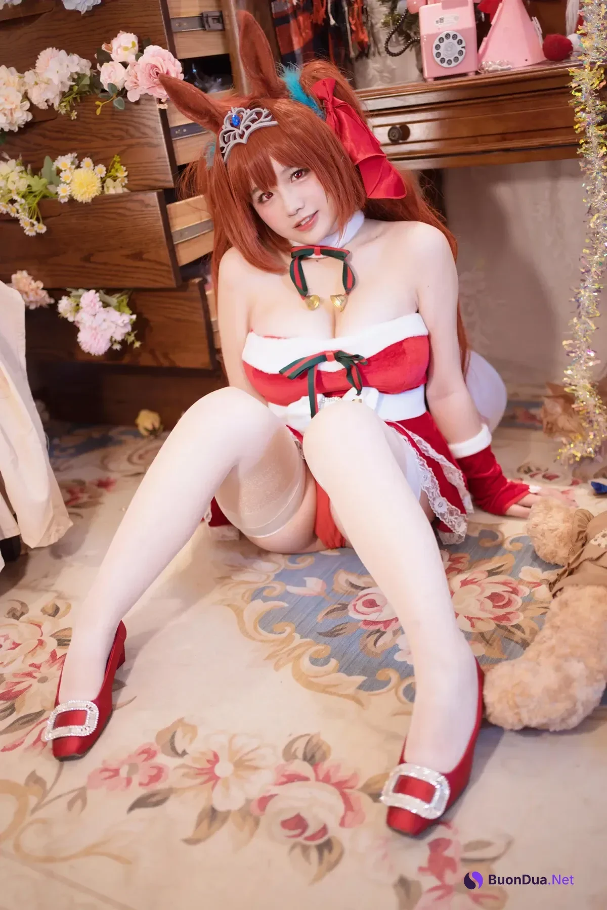 Cosplay 阿半今天很开心 – 赛马娘 大和赤骥·绯红的星落之夜 - Photo 14