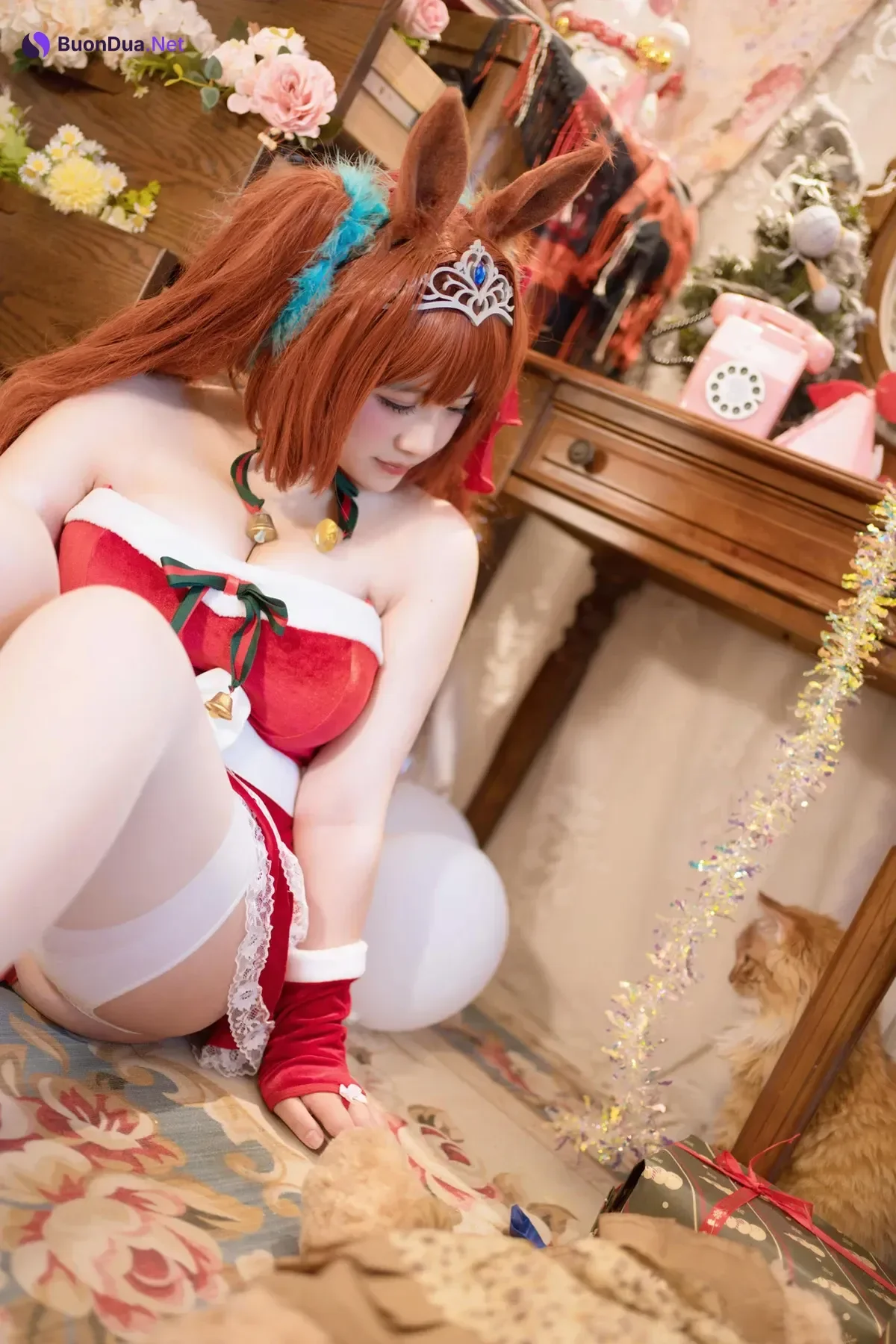 Cosplay 阿半今天很开心 – 赛马娘 大和赤骥·绯红的星落之夜 - Photo 17