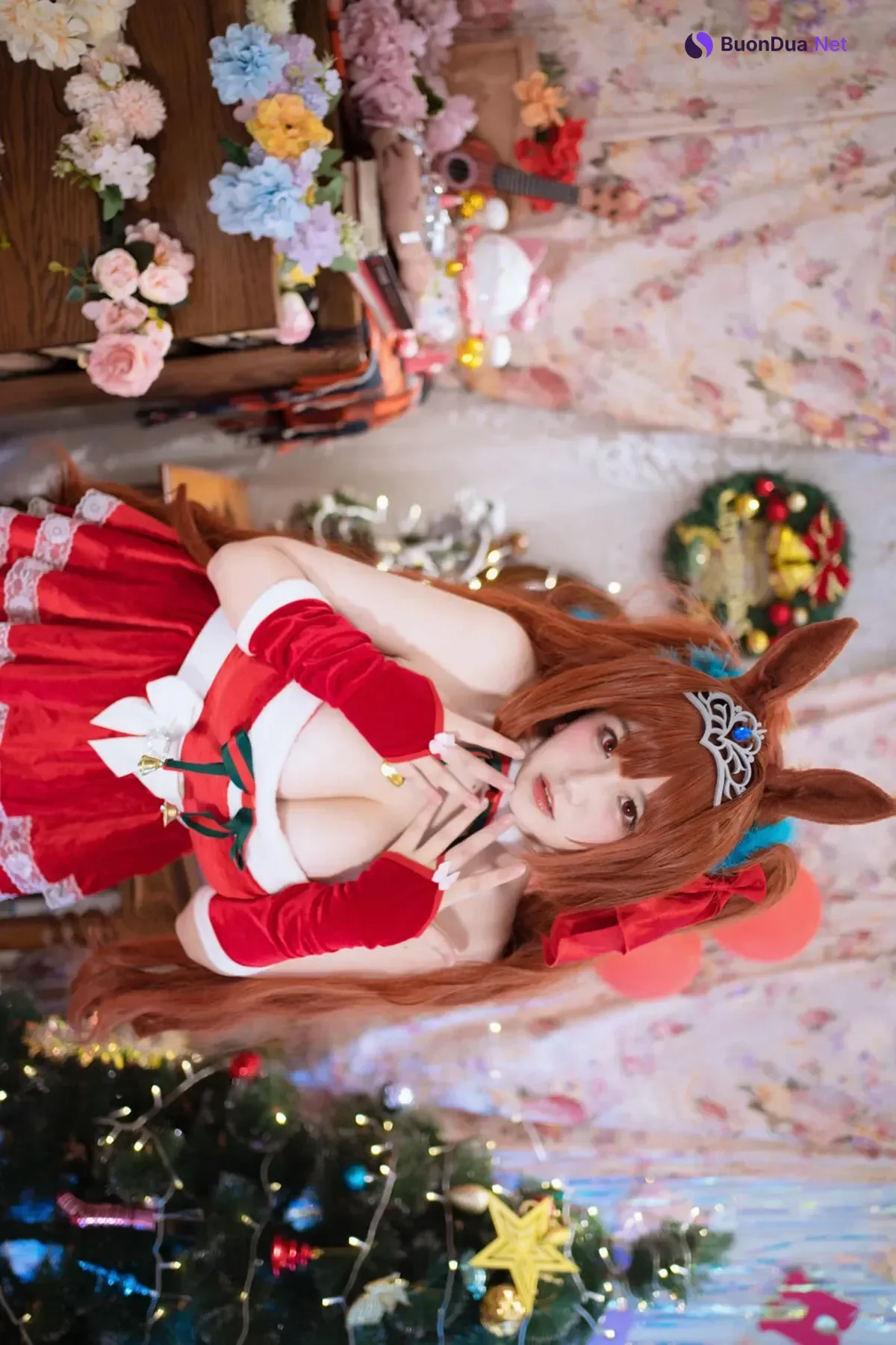 Cosplay 阿半今天很开心 – 赛马娘 大和赤骥·绯红的星落之夜 - Photo 19