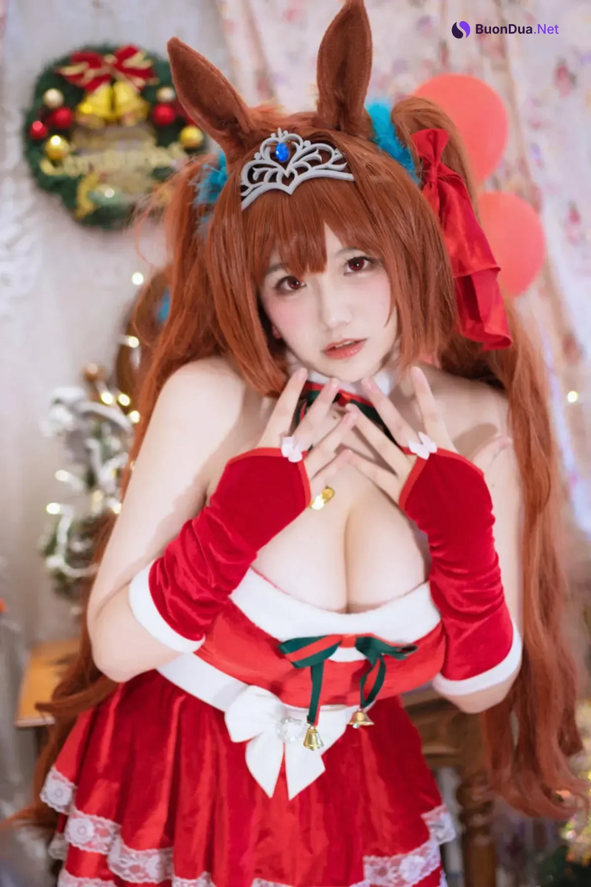 Cosplay 阿半今天很开心 – 赛马娘 大和赤骥·绯红的星落之夜 - Photo 20