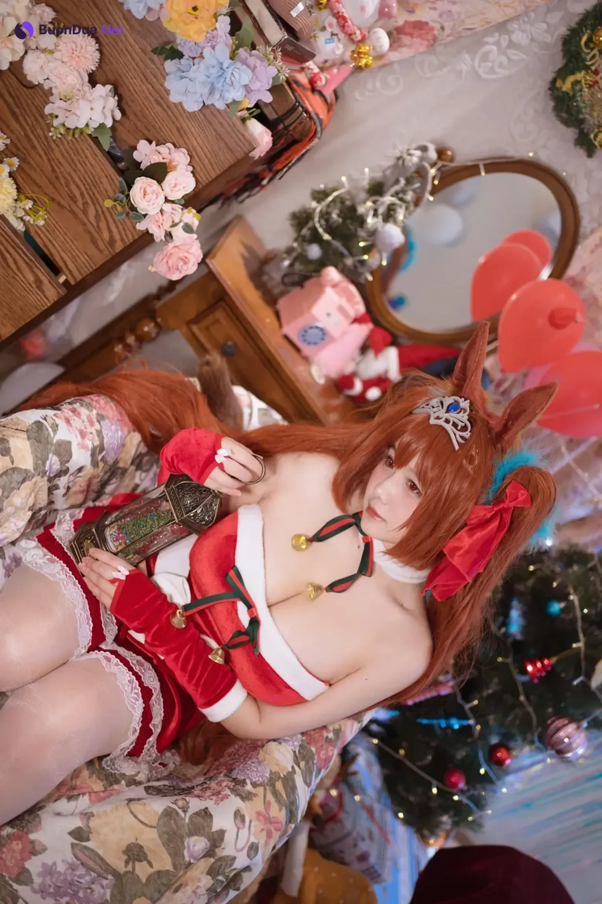 Cosplay 阿半今天很开心 – 赛马娘 大和赤骥·绯红的星落之夜 - Photo 3