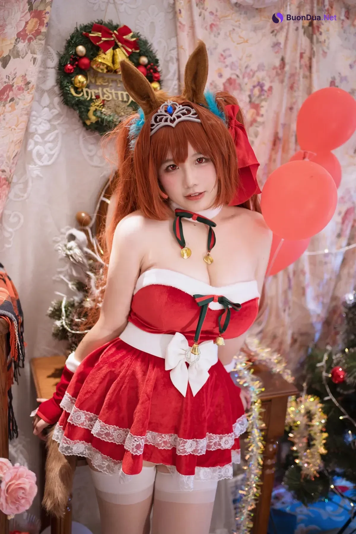 Cosplay 阿半今天很开心 – 赛马娘 大和赤骥·绯红的星落之夜 - Photo 8