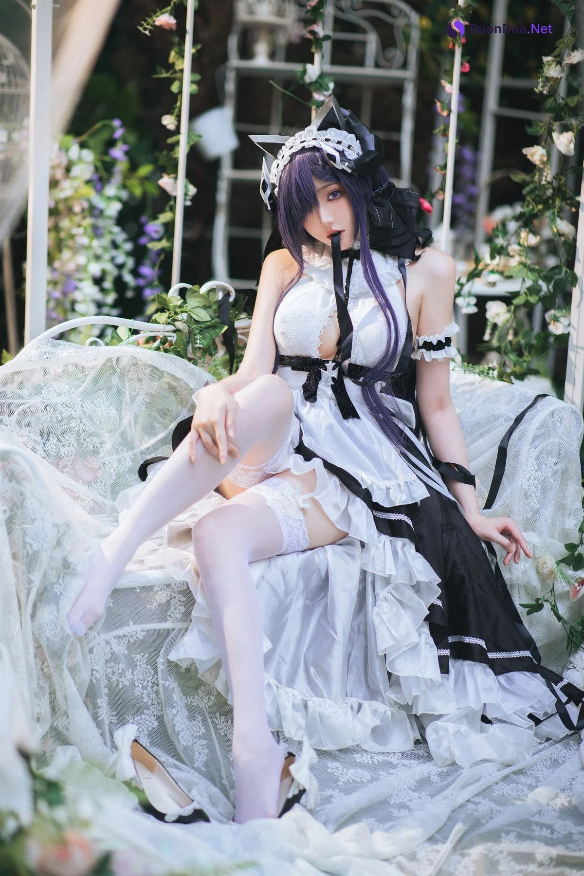 Cosplay 瓜希酱 碧蓝航线 奥古斯特女仆 - Photo 18
