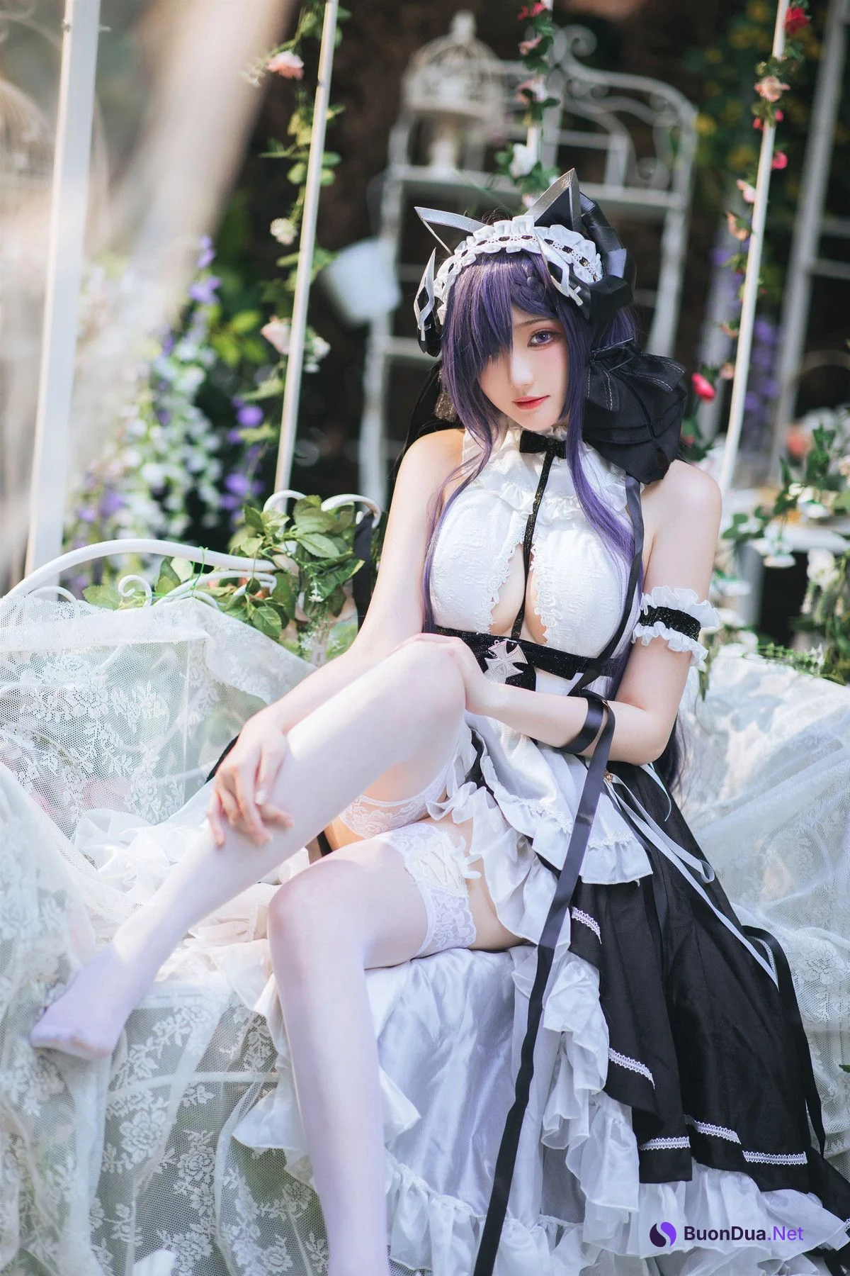 Cosplay 瓜希酱 碧蓝航线 奥古斯特女仆 - Photo 19