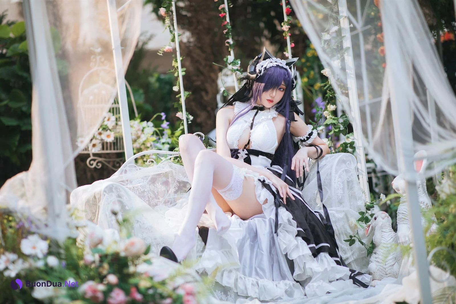 Cosplay 瓜希酱 碧蓝航线 奥古斯特女仆 - Photo 20