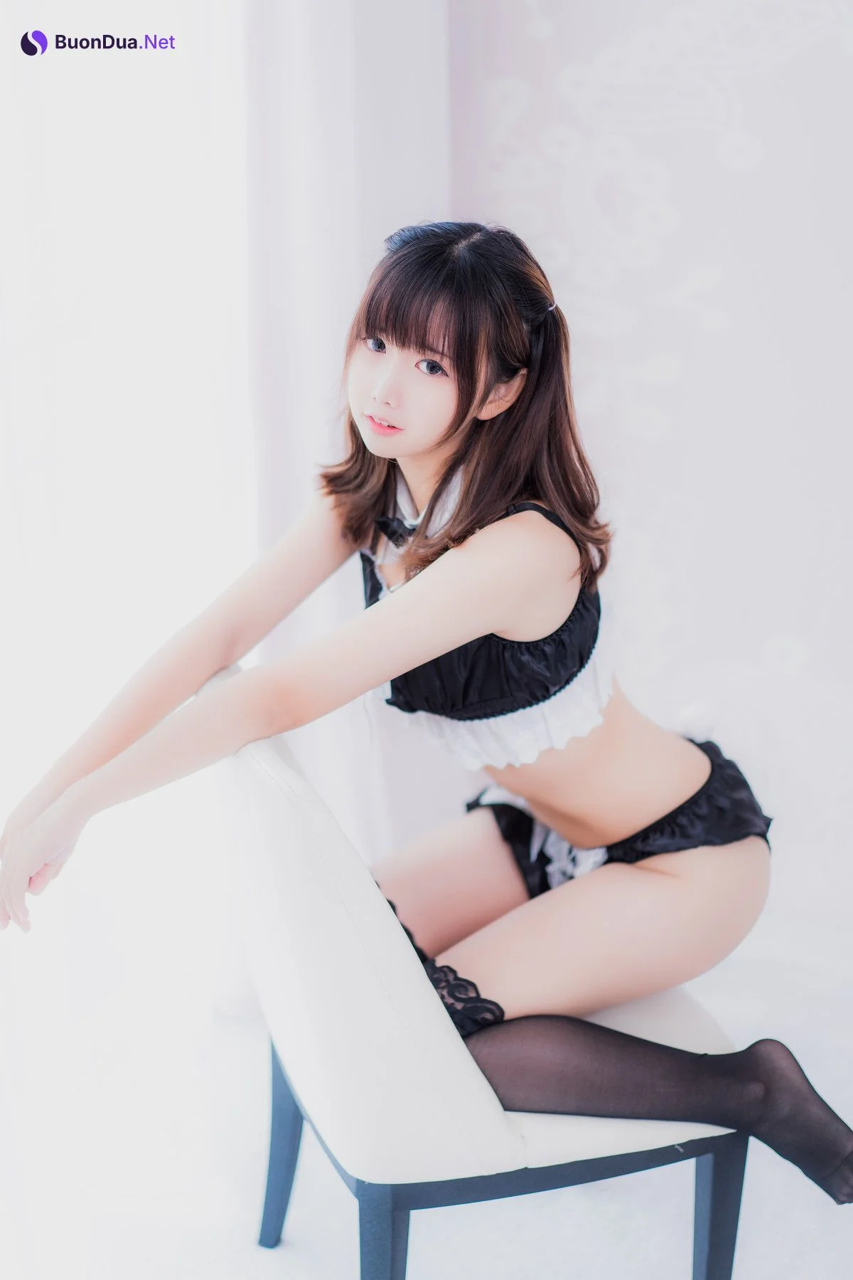 Cosplay 面饼仙儿 黑丝女仆私房 - Photo 13