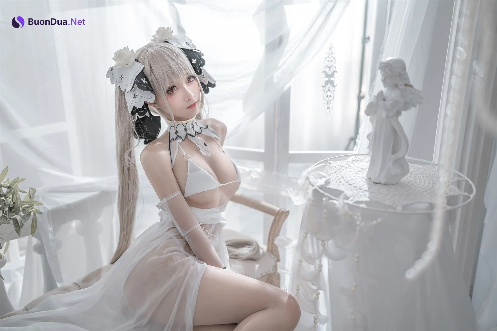 蠢沫沫 Cosplay 可畏婚纱 - Photo 13