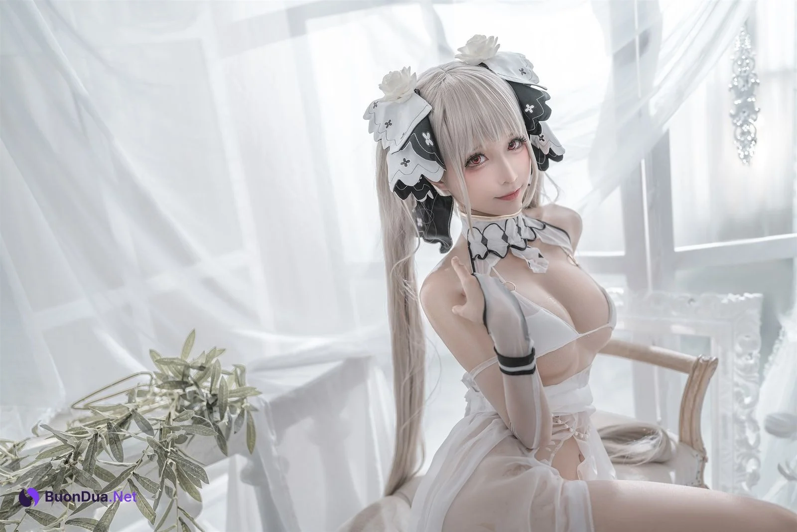 蠢沫沫 Cosplay 可畏婚纱 - Photo 14