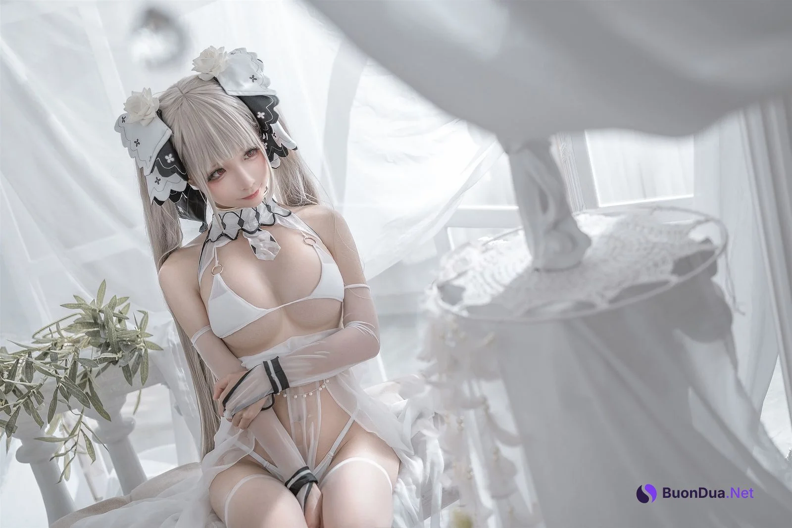 蠢沫沫 Cosplay 可畏婚纱 - Photo 18