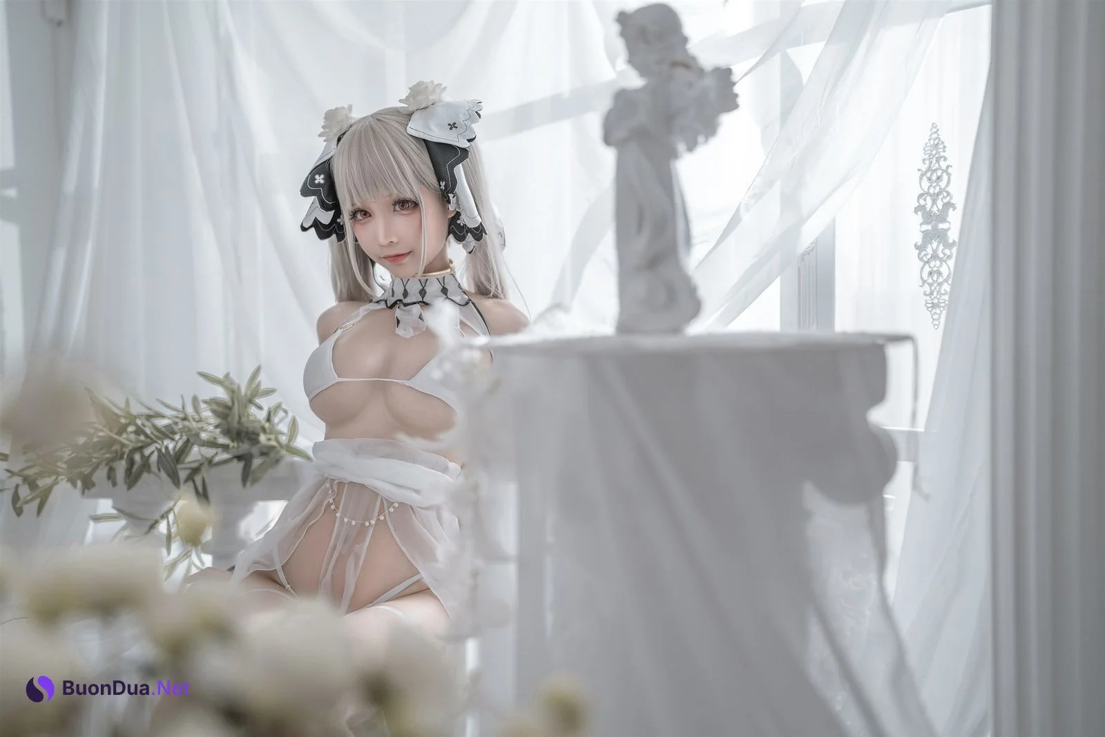 蠢沫沫 Cosplay 可畏婚纱 - Photo 19