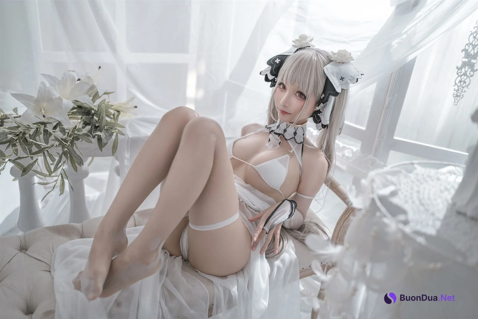 蠢沫沫 Cosplay 可畏婚纱 - Photo 20