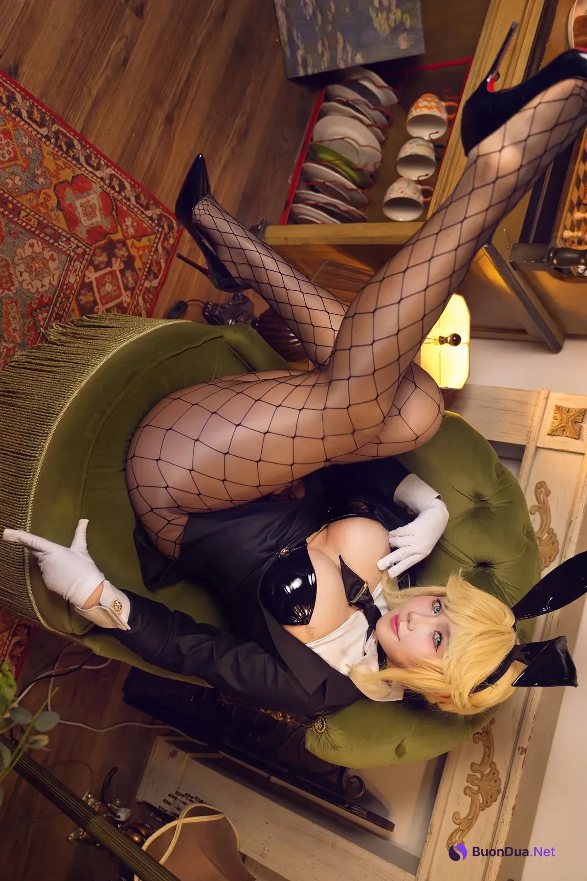 Cosplay 麻花麻花酱 – 胜利女神：妮姬 伊莱格 & 妮姬 爱德 兔女郎 - Photo 16